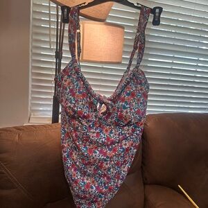 Time and Tru White Swimwear One-Piece